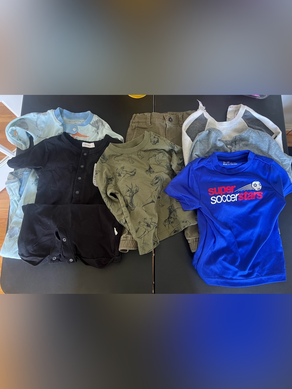 Set of 7 boys 18-24 months shirts, onesies, pants, sweater